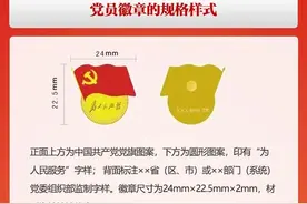 图解：佩戴党员徽章的正确方法与场合 | 党史天天读图片