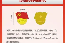 图解：佩戴党员徽章的正确方法与场合 | 党史天天读图片