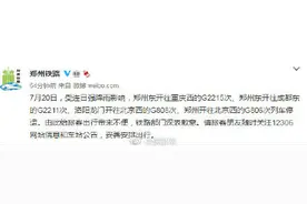郑州东站多趟列车停运图片