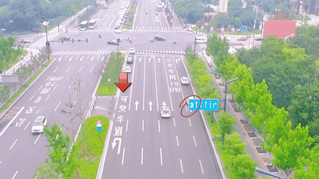 南通多条道路已设置可变车道，如何正确通行看这里图片