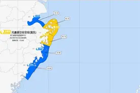 台风“烟花”临近，浙江发布风暴潮、海浪黄色警报图片