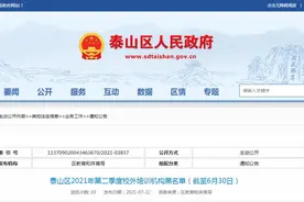 家长注意！泰山区这92家校外培训机构登上黑名单图片
