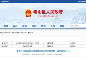 家长注意！泰山区这92家校外培训机构登上黑名单图片