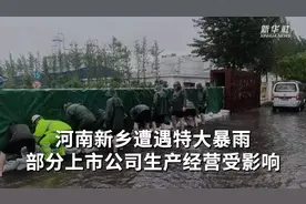 河南新乡遭遇特大暴雨 部分上市公司生产经营受影响视频封面