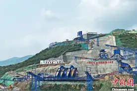 提前投产148天 改进砂石料系统推进“陕西三峡”建设图片