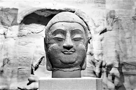 天龙山石窟佛首流失百年终归故土图片