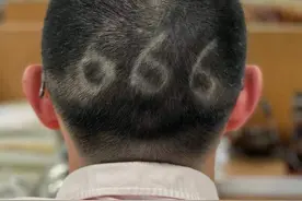 鼓劲释放压力！衢州这名高考前剃666发型的老师，这次班上成绩真的也666图片