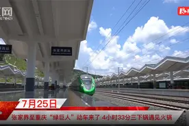 张家界至重庆“绿巨人”动车来了 4小时33分三下锅遇见火锅图片