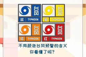 科画丨不同颜色台风预警的含义，你看懂了吗？视频封面