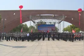 东营市举行保安行业主题宣传日活动 共计200余人参加图片
