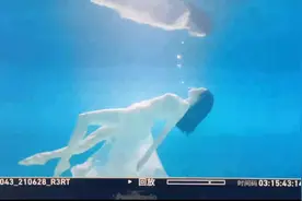 张艺凡分享学习潜水Vlog 身姿优美皮肤白皙透亮图片