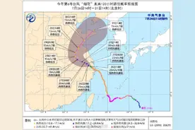路径图发布！台风烟花29日或将从鲁东南进入山东图片