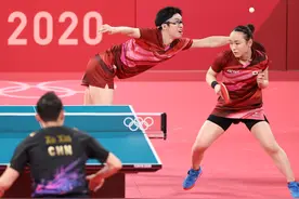 乒乓球——混双决赛赛况图片