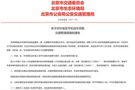 北京发布关于外省区市机动车交通管理措施通告图片
