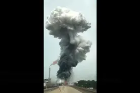 德国一化工厂突发爆炸，致2人死亡31人受伤，现场腾起蘑菇云视频封面