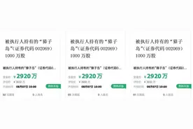 财鑫闻丨扇贝这次不跑了！獐子岛3000万股将被司法拍卖，股价一跌再跌图片