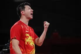 乒乓球——马龙晋级男单四强图片