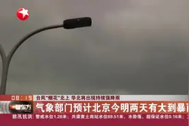 台风“烟花”北上  华北将出现持续强降雨：气象部门预计北京今明两天有大到暴雨视频封面