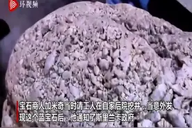 斯里兰卡一居民家后院发现世界最大星光蓝宝石 价值1亿美元图片