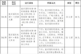 胶东机场快线实行一票制计价！7条线路每人次30元，3条线路每人次25元图片