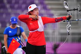 射箭女子个人赛：中国选手吴佳欣无缘四强图片