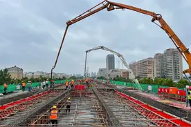 合肥市文忠路(郎溪路-少荃街)正式进入上部结构施工图片