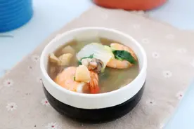 #我为奥运出食力# 活力蔬菜海鲜汤图片