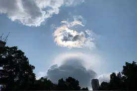 深圳出现七彩祥云图片