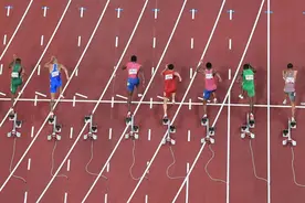 苏炳添百米飞人大战反应时间0.167秒 7名选手中最长图片