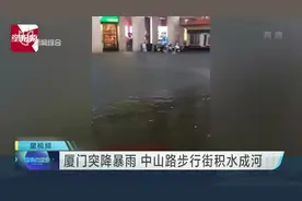 厦门突降暴雨  中山路步行街积水成河视频封面