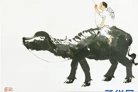 盛鸣：简论李可染画牛图片