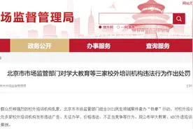 涉无证办学、发布虚假广告等违法行为，学大教育、ABC外语培训学校、51talk等校外培训机构被罚图片