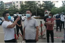 龙口市东莱街道进行全员核酸检测模拟演练图片