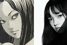 真人撞脸二次元，内娱又多一个魔女“富江”图片