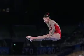 第32金！中国选手管晨辰女子平衡木夺冠 唐茜靖摘银图片