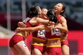 飞驰的一道中国红！4×100米接力中国男女队今晚决赛见图片