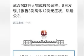 武汉新增3例确诊12例无症状，均有中建三局沌口工地暴露史