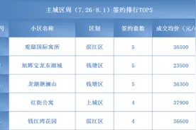 同比6年内新低！7月杭州二手房成交仅6000余套 200万以下房子卖得最好图片