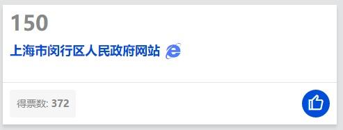 84、150！闵行区的官方微信和官方网站，亟待您的投票支持