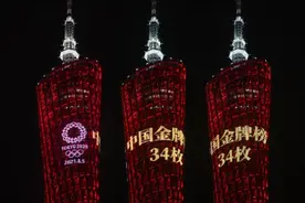 小蛮腰亮灯！广东多个景区为全红婵打call图片