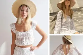 多图预警！这个夏天的“小白”到位了吗？用不过时的超清爽白色钩针蕾丝衣大赏图片