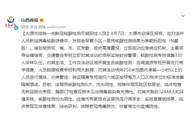 山西太原市排除一例新冠核酸检测可疑阳性人员图片