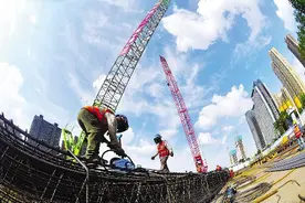 武汉首条地铁环线加紧施工图片