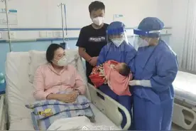 一名新生儿在郑州六院诞生取名亦宸，象征“疫沉”，愿疫情早日过去图片