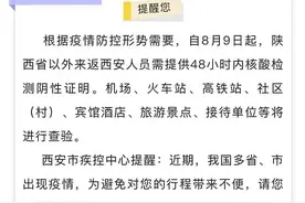 最新！抵陕乘机、来返西安须持48小时内核酸报告！紧急寻人 涉及西安火车站……图片