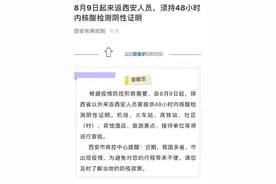 最新！抵陕乘机、来返西安须持48小时内核酸报告！紧急寻人 涉及西安火车站……图片