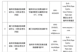 普通话水平哪里测试？福建有21个站点图片