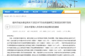 考勤不达标！福州21个房建项目经理被通报图片