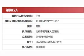 博纳影业回应于冬成被执行人：哥哥离婚案纠纷，不涉公司业务图片