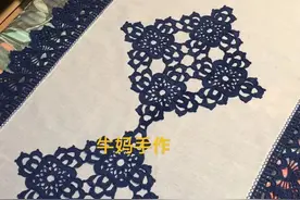 简单的钩布结合，可以使平常的桌布焕发新光彩图片